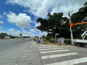 Read more about the article Ladrões furtam fiação elétrica do acesso sul da ponte Stélio Boabaid antes mesmo de ter sido ligada à rede