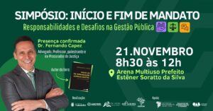 Read more about the article Início e fim de mandato é tema do simpósio que CIM/Amurel e parceiros promovem dia 21 de novembro